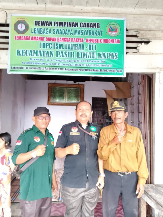 
					Pengurus DPC LAMBAR-RI Pasir Limau Kapas Resmi Dilantik, Siap Bersinergi dengan Pemerintah dan Masyarakat
