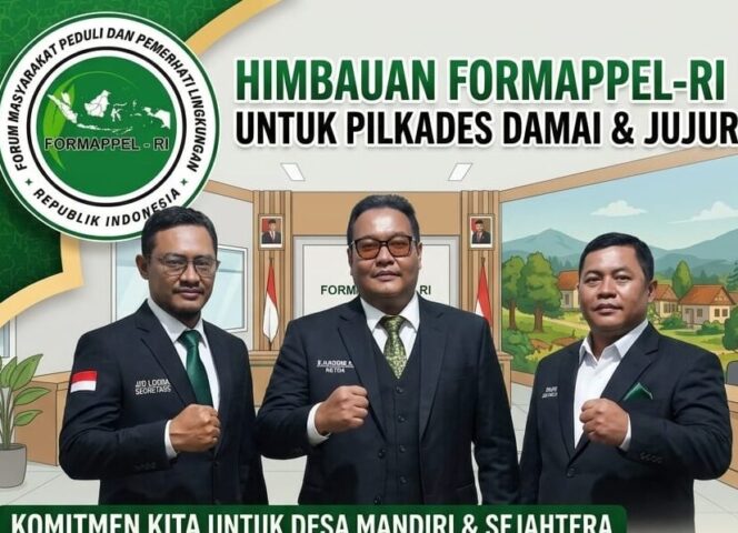 
					Pilkades 2026 Jadi Taruhan Moral Desa, Formappel’RI Minta Aparat Tindak Tegas Kecurangan