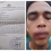 Foto kondisi wandana dugaan korban pengeroyokan beserta surat laporan nya ke polresta Deli Serdang.