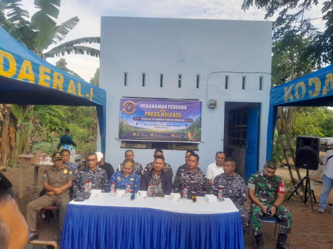 
					Kodaeral I Belawan Tanam Perdana Program Ketahanan Pangan di Tanjung Morawa, Kelola Lahan 270 Hektare
