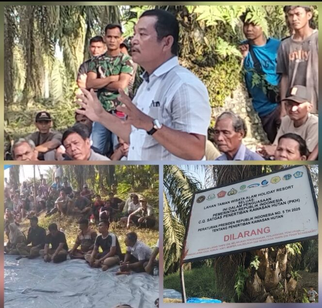 
					Mantan Polisi Diduga Kuasai Lahan Konservasi, Plang Satgas PKH di TWA Holiday Resort Rusak dan Hilang dari Titik Semula