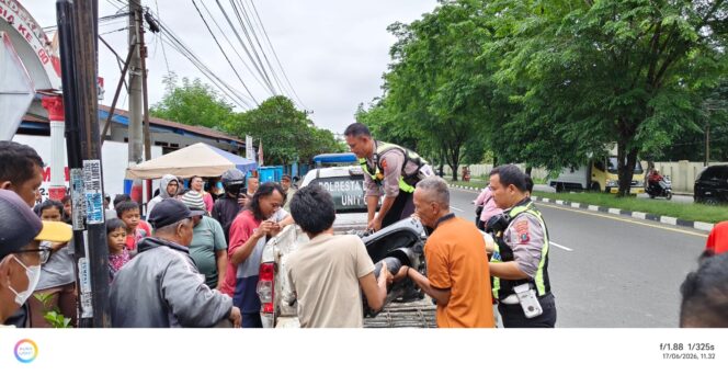 
					Ibu dan Tiga Anak Jadi Korban Lakalantas di Jalan Sultan Serdang, Sepeda Motor Terseret 60 Meter