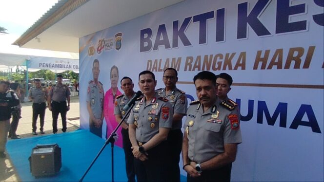 
					Ribuan Masyarakat di Langkat Antusias Ikuti Bakti Kesehatan Polda Sumut
