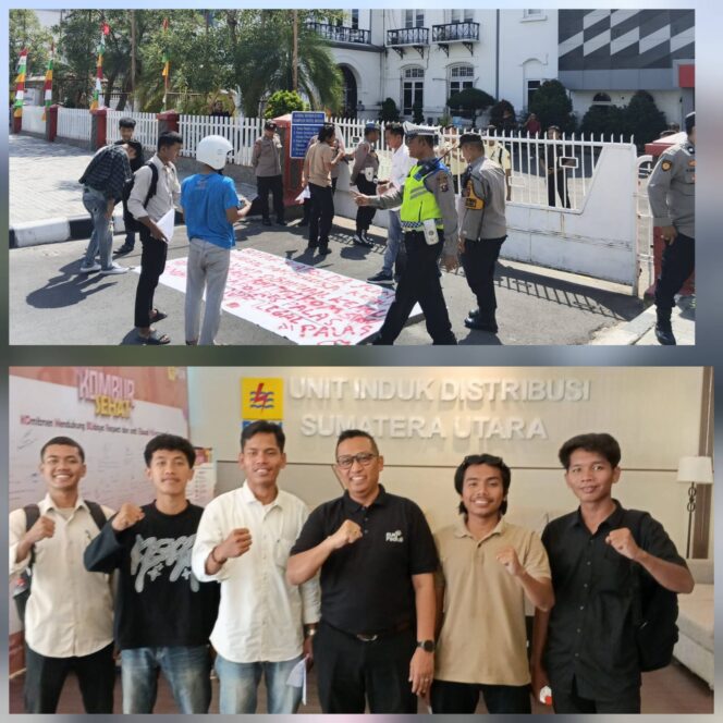 
					Solidaritas Aksi Lintas Mahasiswa kembali Demo PLN dan Telkom Sumut