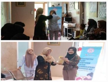 Edukasi pijat oksitesin oleh institut kesehatan helvetia medan diketuai oleh Endriani Syafitri S.Km M.Kes