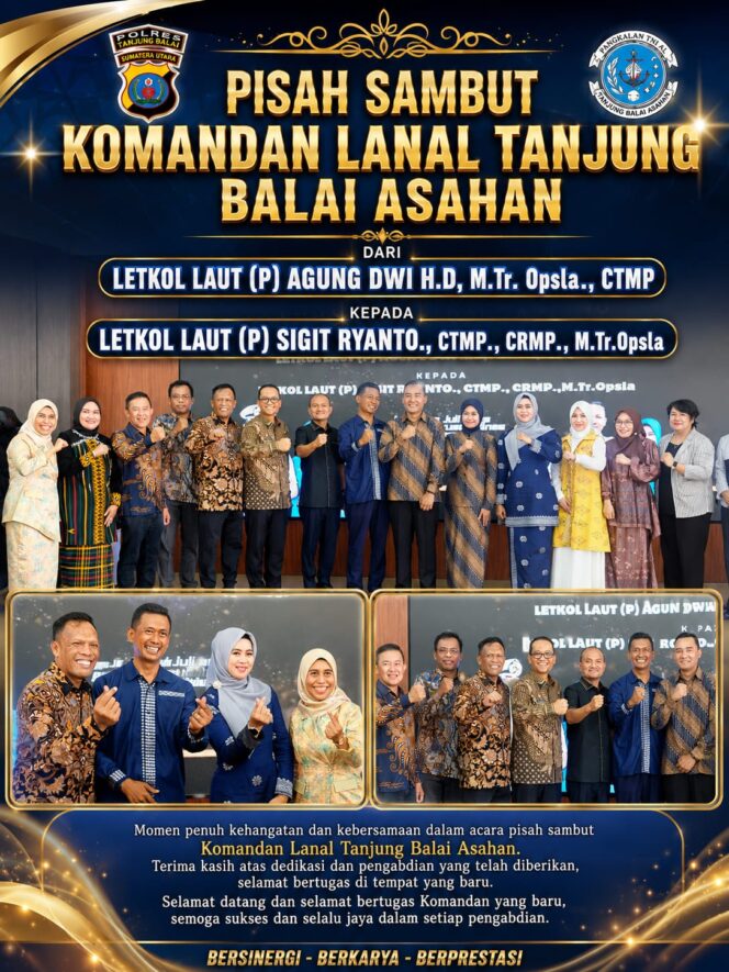 
					Kapolres Tanjungbalai Hadiri Pisah Sambut Danlanal TBA