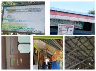 Foto: Sekitaran lingkungan sekolah UPT SPF SD Negeri 105329 (13/8/2026).