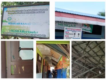 Foto: Sekitaran lingkungan sekolah UPT SPF SD Negeri 105329 (13/8/2026).