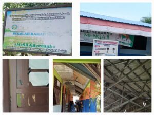 Foto: Sekitaran lingkungan sekolah UPT SPF SD Negeri 105329 (13/8/2026).