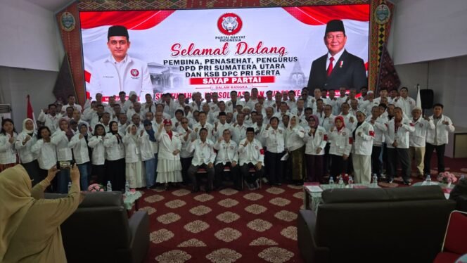 
					HUT Ke-1 Partai Rakyat Indonesia Berlangsung Meriah, DPD PRI Sumut Siap Hadapi Pemilu 2029 Mendatang
