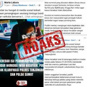 Viral Isu Bandar Narkoba dan Isu Suap 1 Miliar, Kasi Humas Tanjungbalai Tegaskan Itu Hoaks