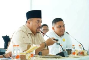 Komitmen Tingkatkan Pelayanan Kesehatan, Bupati Baharuddin Bertemu Dirut RSUD H. OK Arya Zulkarnain