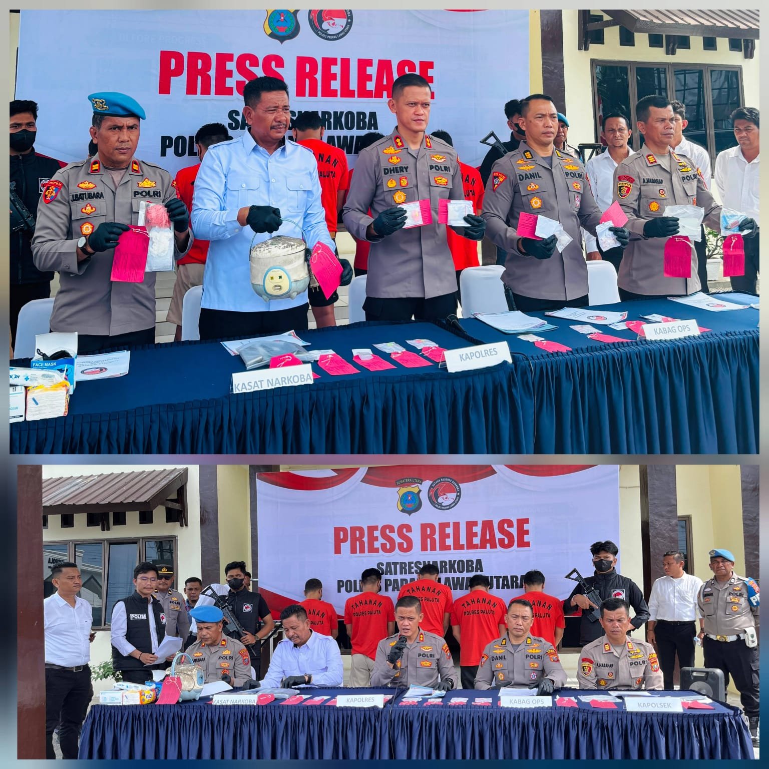 POLRES PADANG LAWAS UTARA UNGKAP LIMA KASUS NARKOTIKA DALAM DELAPAN HARI, AMANKAN 22,77 GRAM SABU DAN 17 BUTIR EKSTASI