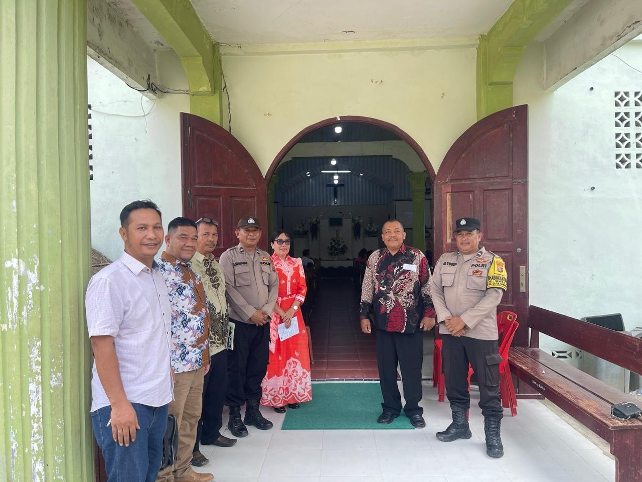 Polres Tanjungbalai Amankan Gereja, Pastikan Ibadah Minggu Berlangsung Aman dan Kondusif