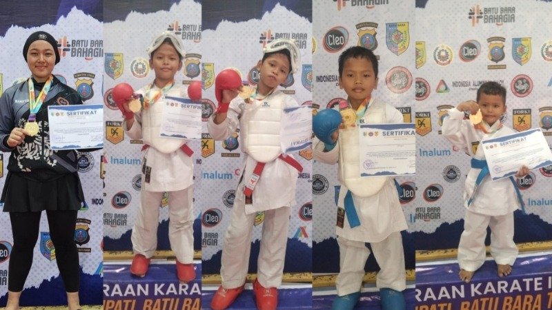 Dojo Alfarizi Raih Prestasi Kejuaraan Karate INKANAS Sumatera Utara
