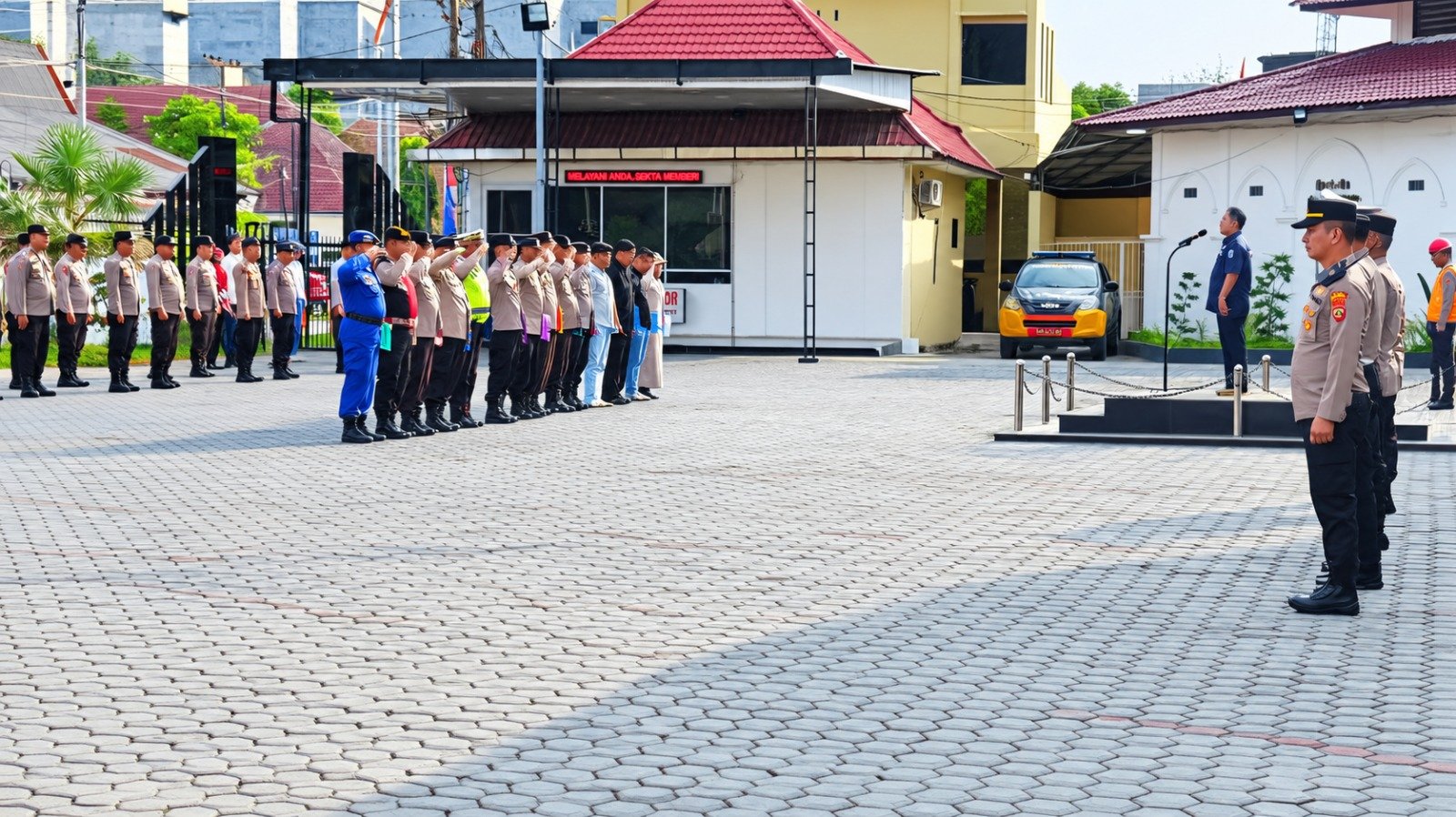 Polres Tanjungbalai Gelar Apel Pagi, Atensi Kasus Pencurian dan Stabilitas Harga Bahan Pokok