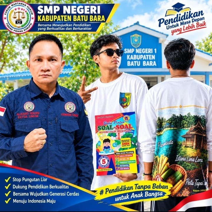 Diduga Jadi Objek Bisnis Meraup Keuntungan Ketum FORWAKUM TIPIKOR Soroti Disdik Batu Bara