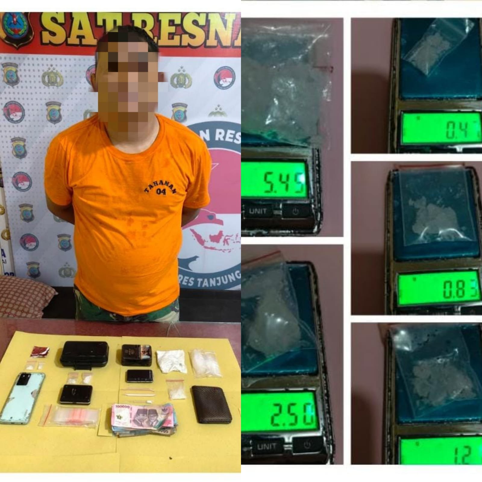 Resahkan Warga, Pengedar Sabu di Tanjung Balai Diciduk Sat Narkoba Polres Tanjung Balai