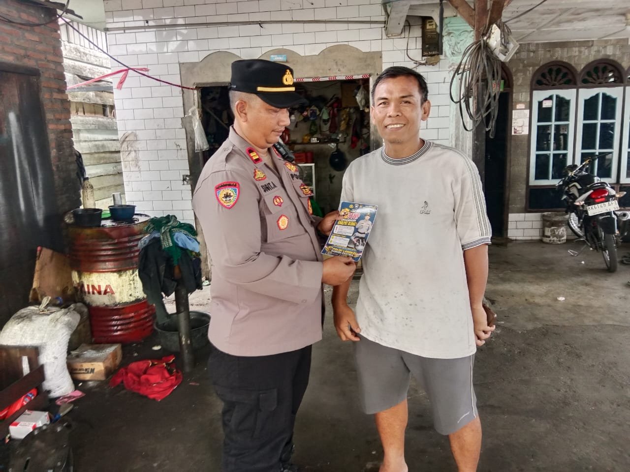 Sat Binmas Polres Langkat Imbau Bengkel Tak Jual dan Pasang Knalpot Brong
