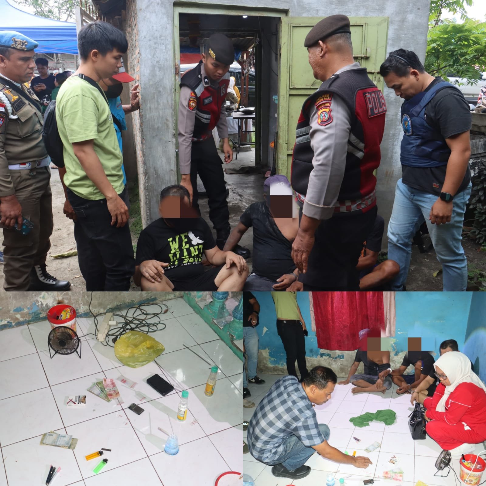 Gerebek Sarang Narkoba di Tanjung Balai, Polisi Ringkus Dua Pria dan Sita Sabu