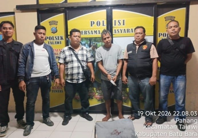 Polsek Talawi Gerak Cepat Amankan Pelaku Penusukan