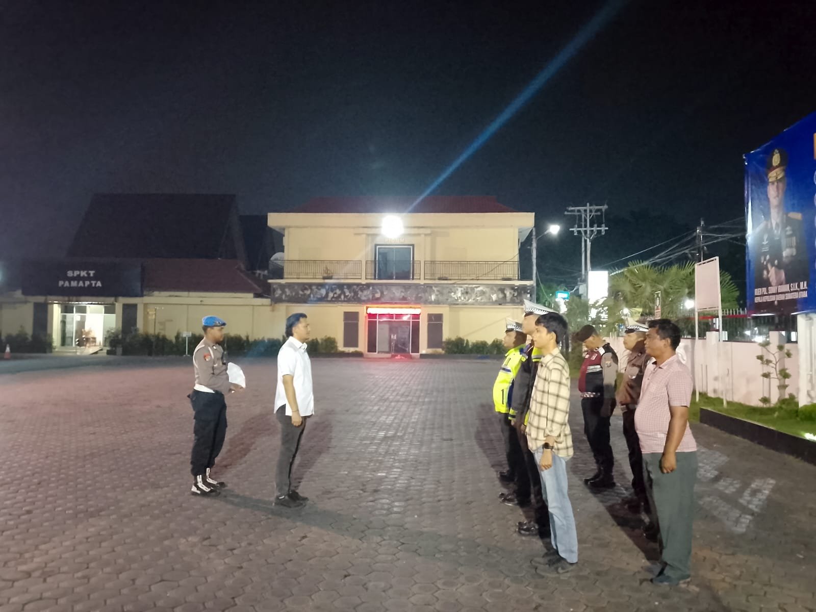 Antisipasi Geng Motor hingga Balap Liar Polres Tanjung Balai Gelar Blue Light Patrol